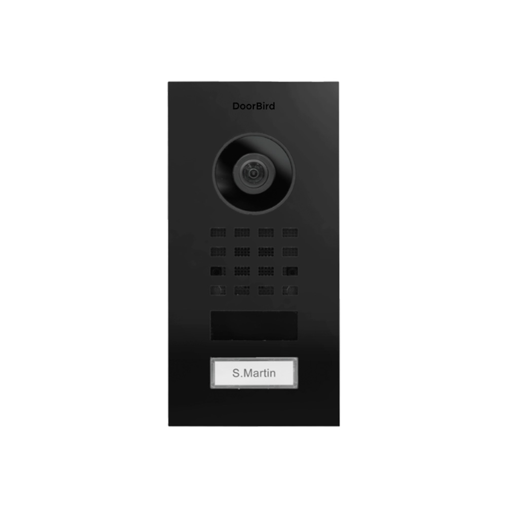 Doorbird IP Video Door Station D1101V Flushmount, Graphite black